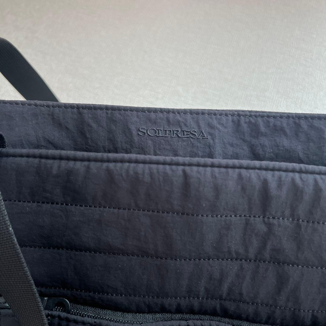 SOLPRESA キルティング マザーズバッグ Mサイズ　ブラック