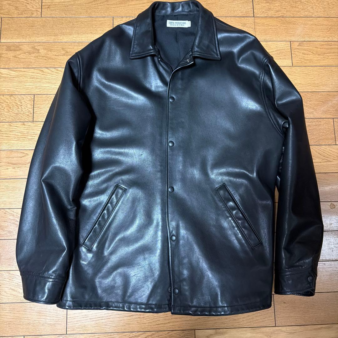 最安値　cootie productions leather coach XL