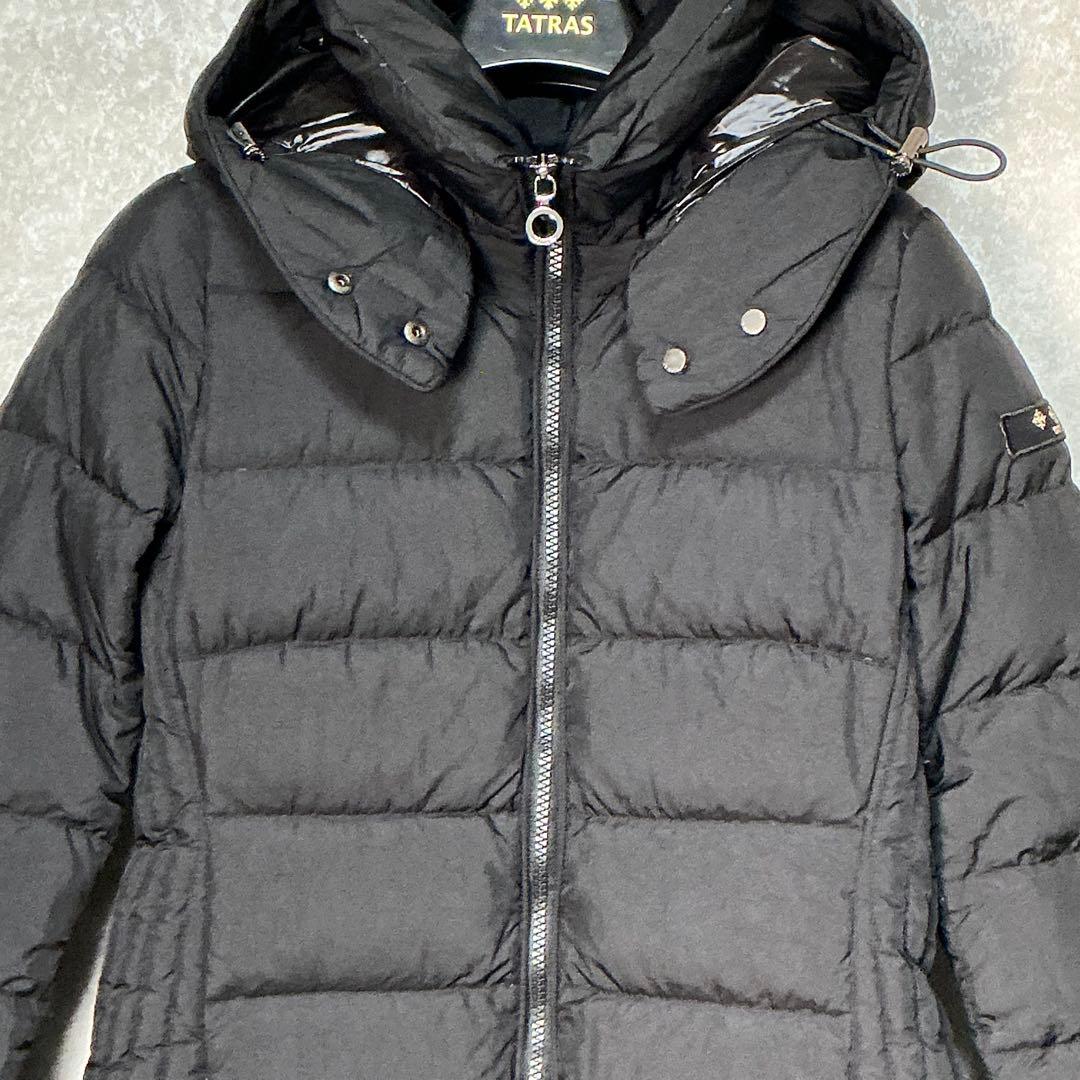 【美品】タトラス　TATRAS　ポリテアマ　ブラック　ダウン　コート　S