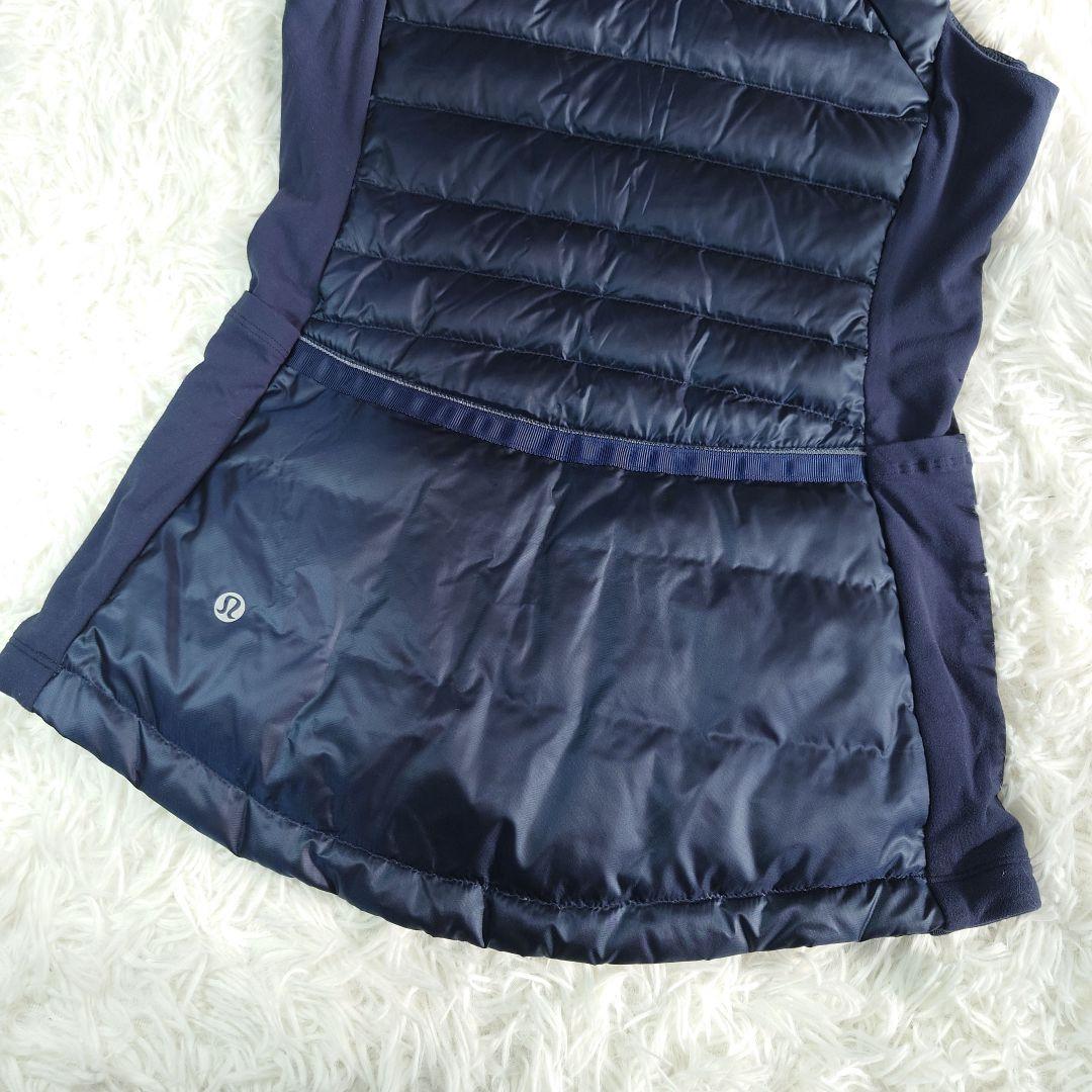 Lululemon ルルレモン 軽量 スリム ダウンベスト 紺 4 グース