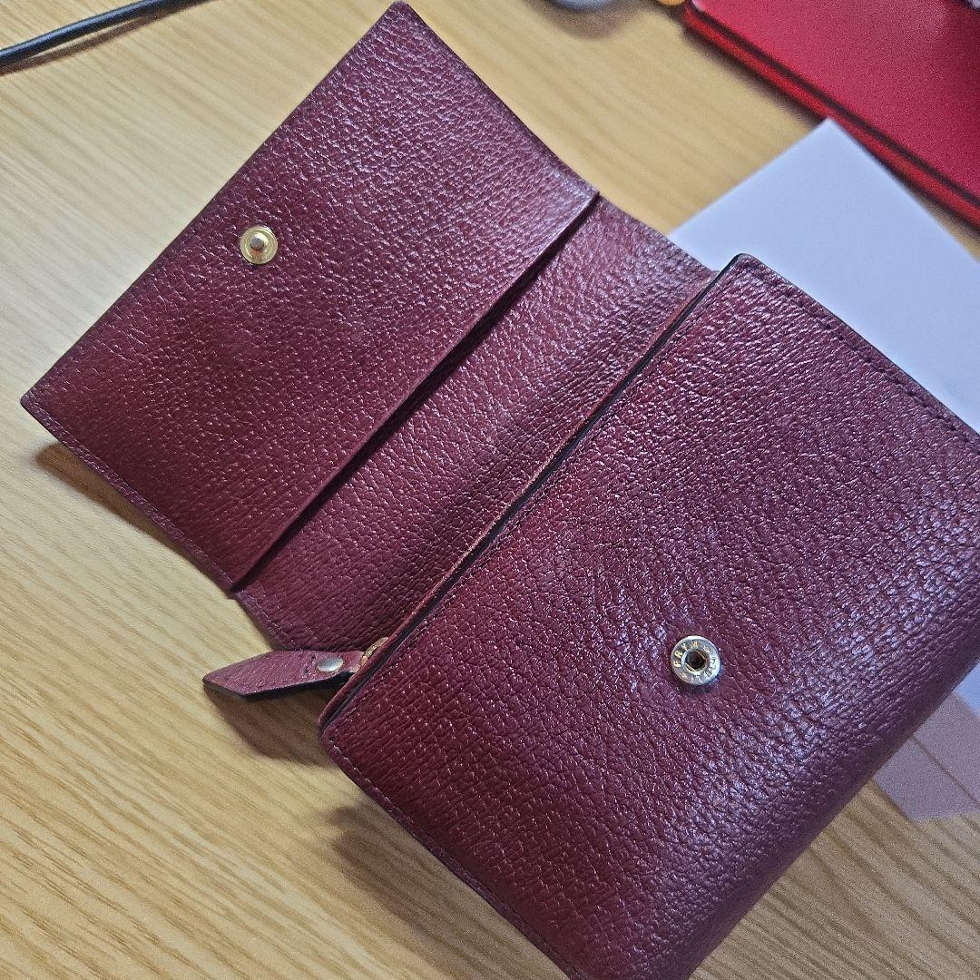 Vivienne Westwood バーガンディ 三つ折り財布