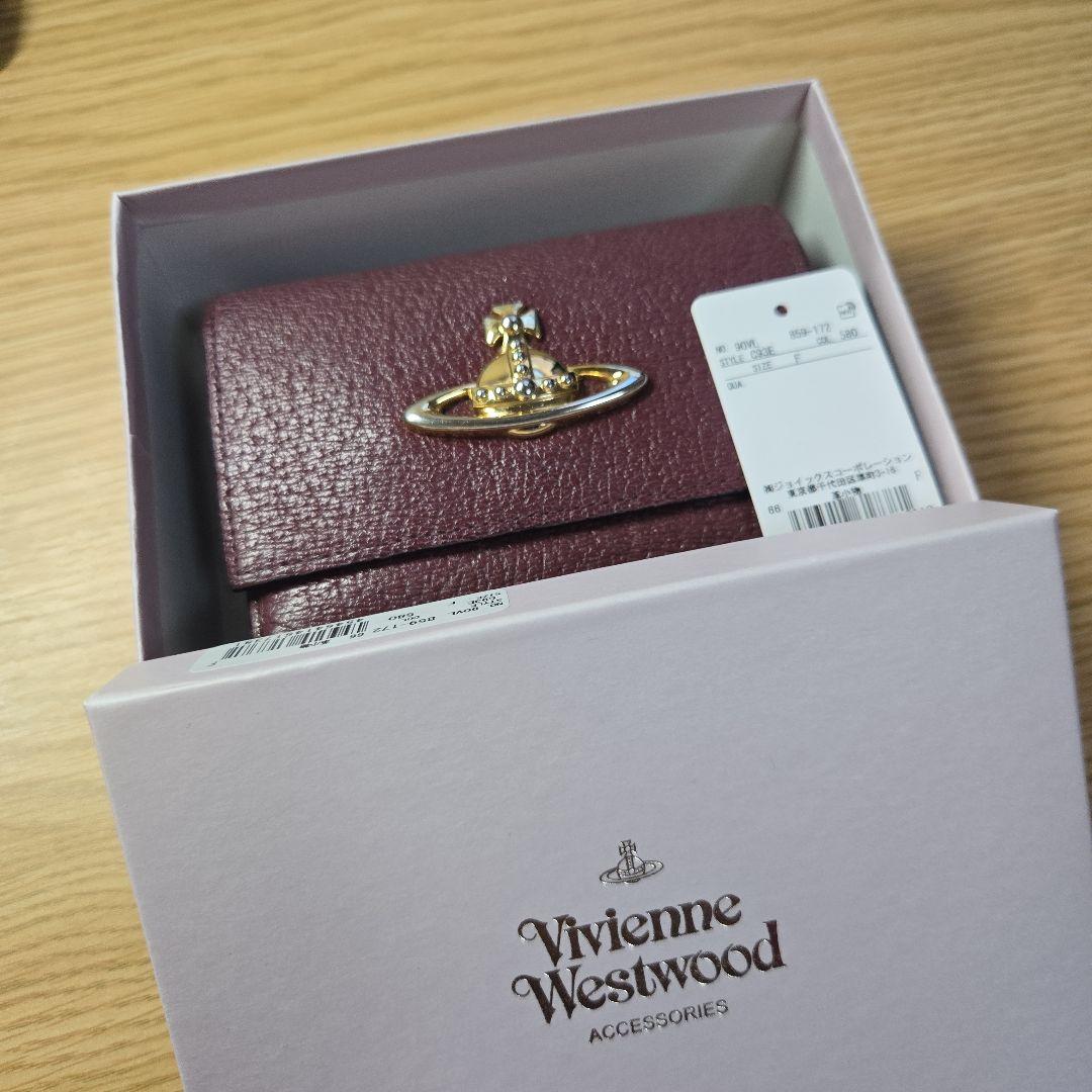 Vivienne Westwood バーガンディ 三つ折り財布