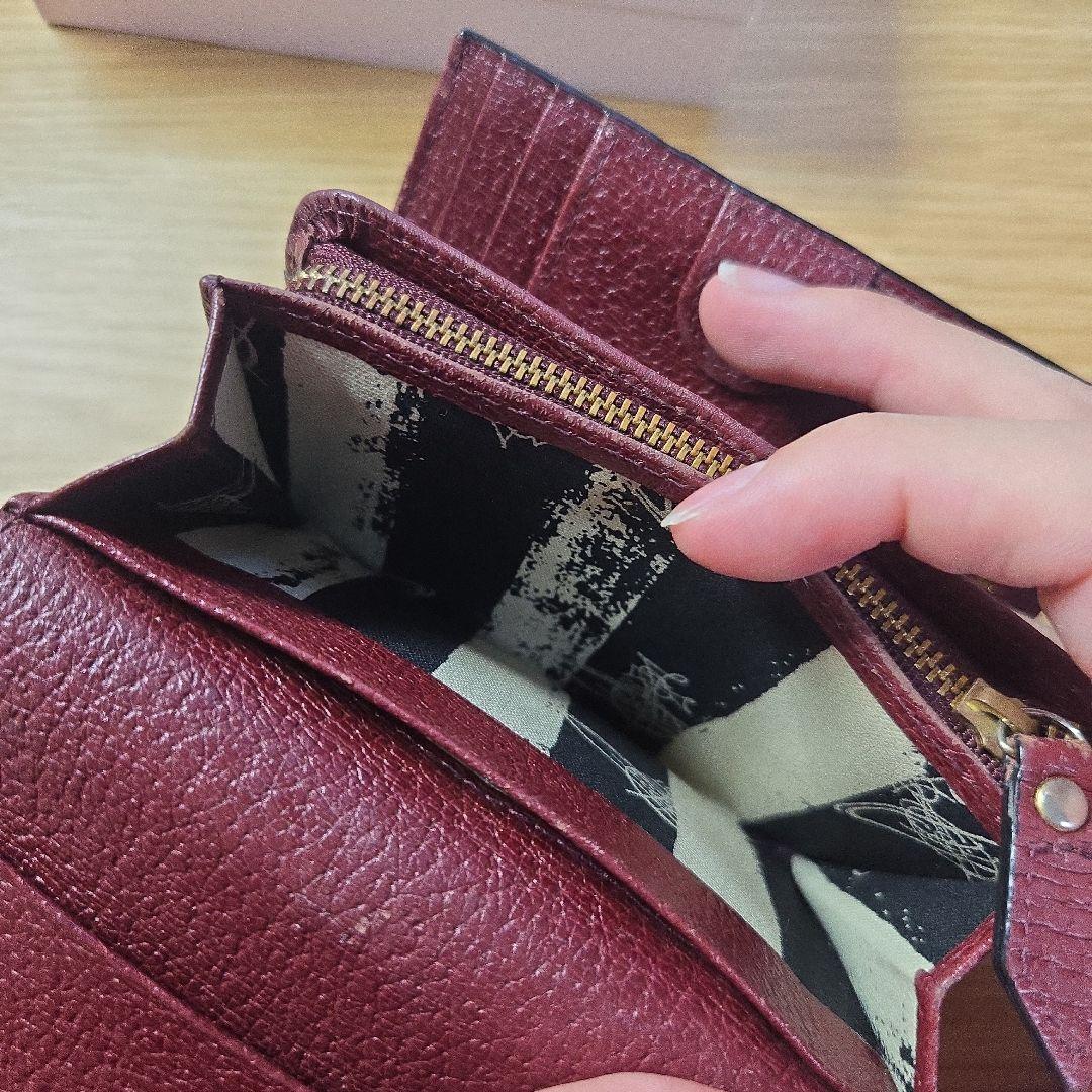 Vivienne Westwood バーガンディ 三つ折り財布