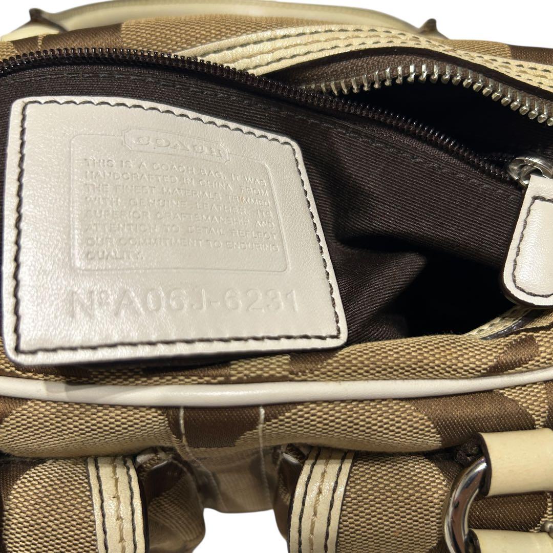 バッグ Coach Signature Gallery Pocket Satchel