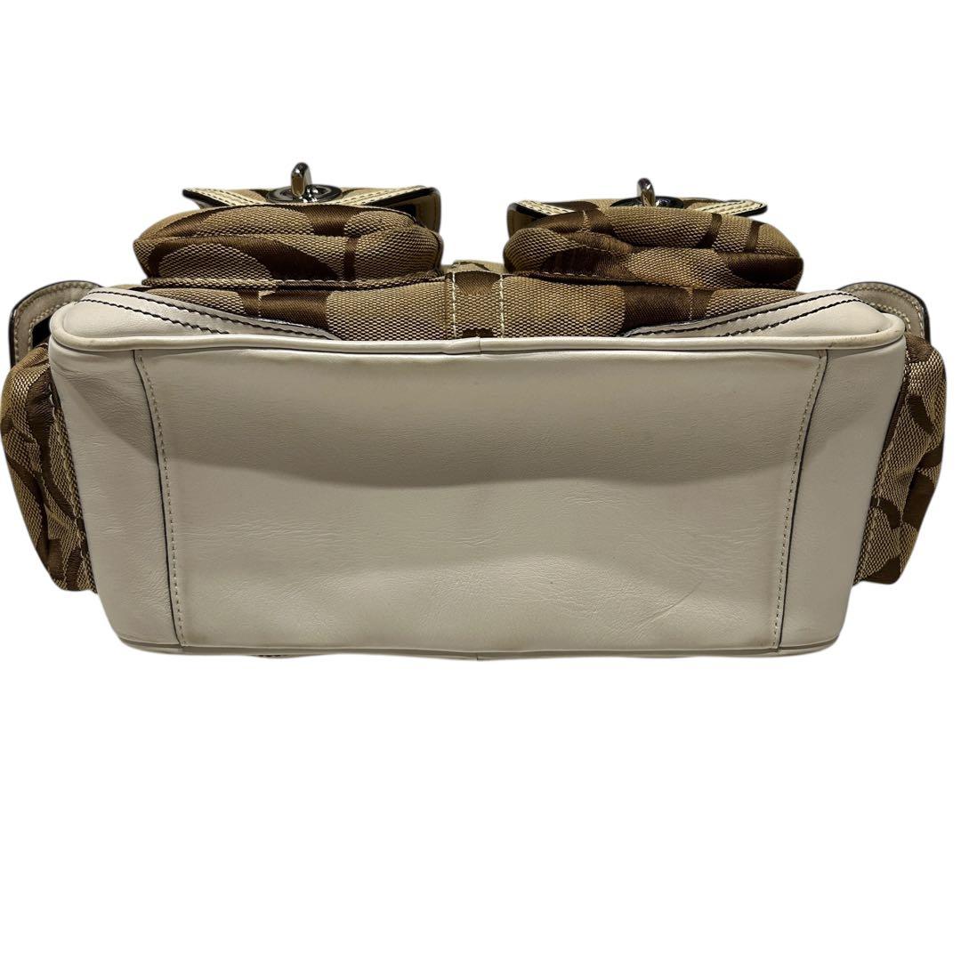 バッグ Coach Signature Gallery Pocket Satchel