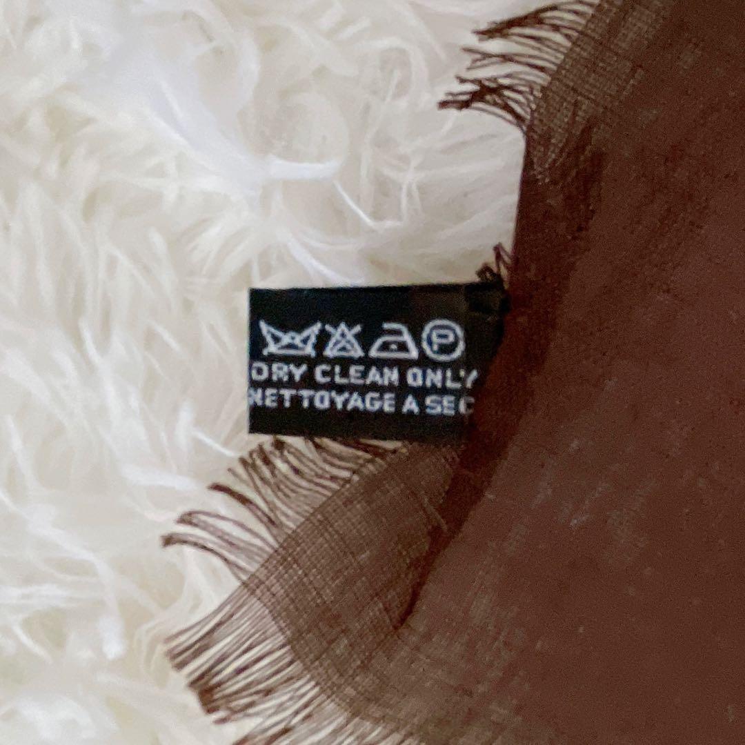 希少✨美品【CHANEL】ココマーク カメリア シルク カシミア 大判スカーフ