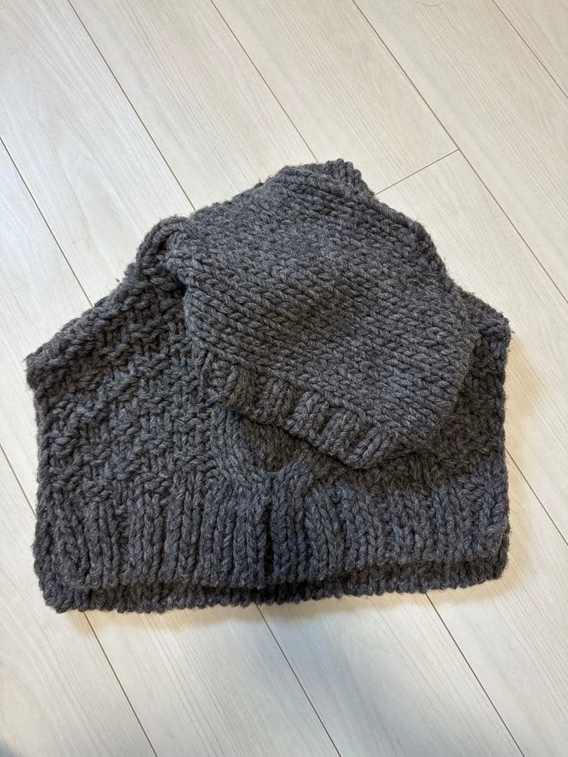 【todayful】 Hand Knit Balaclava G.BEG