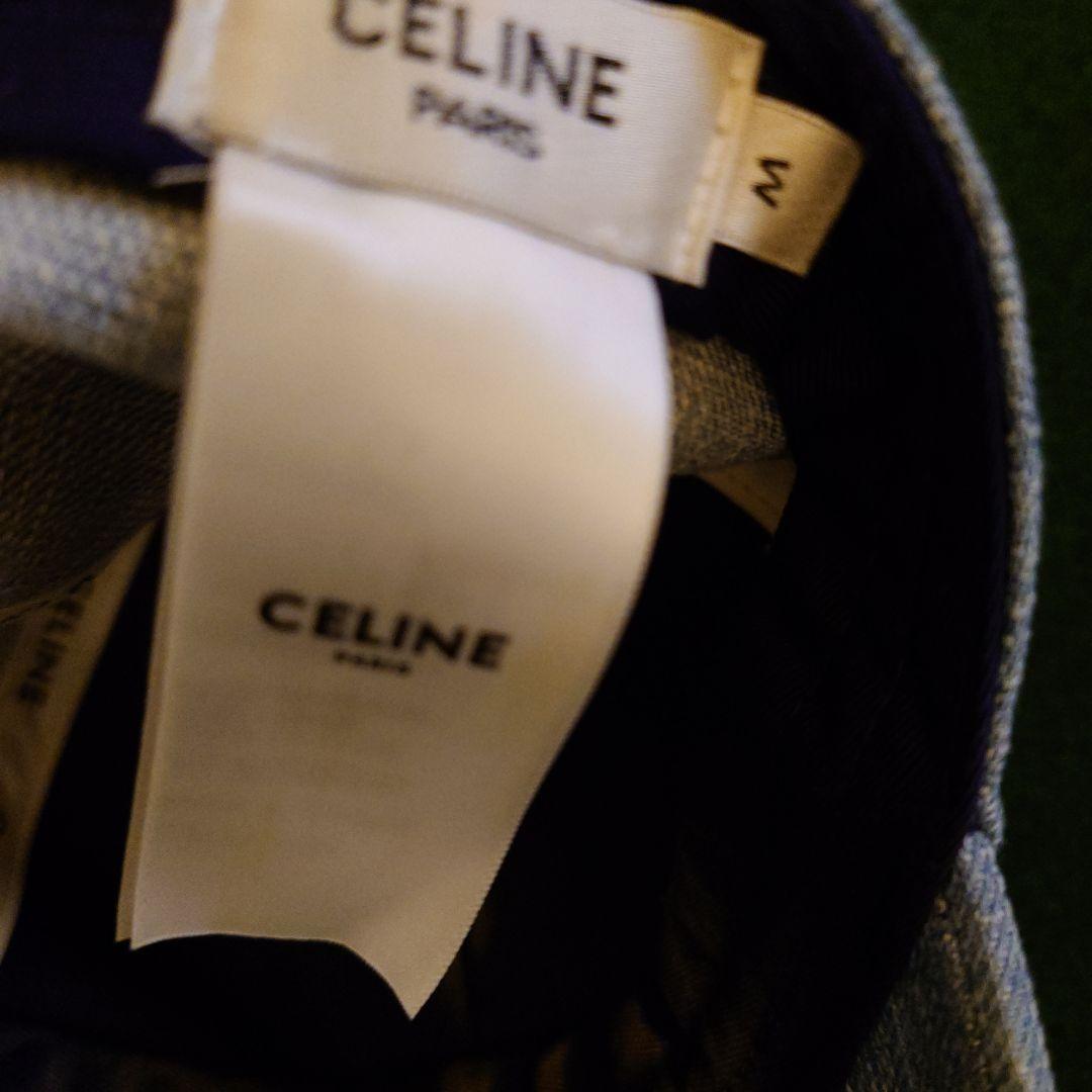 CELINE デニムベースボールキャップ M