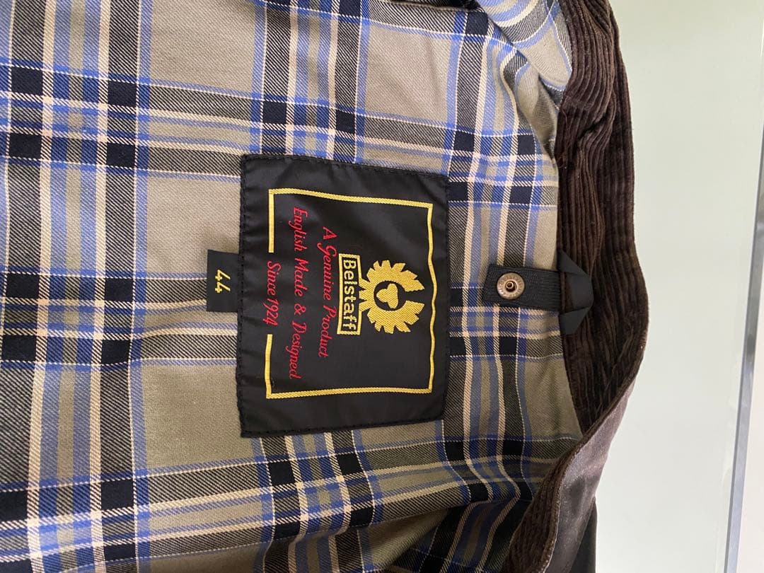 Belstaff オイルドジャケット 黒ブラウン 4ポケット