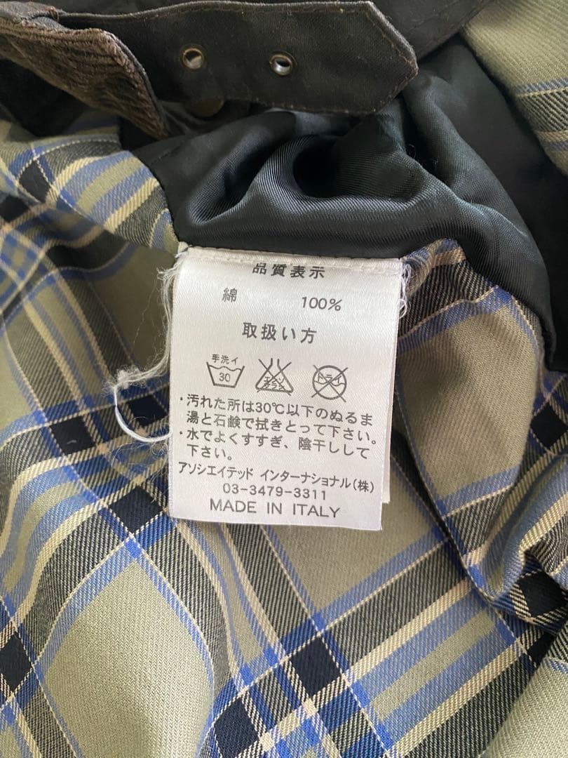 Belstaff オイルドジャケット 黒ブラウン 4ポケット