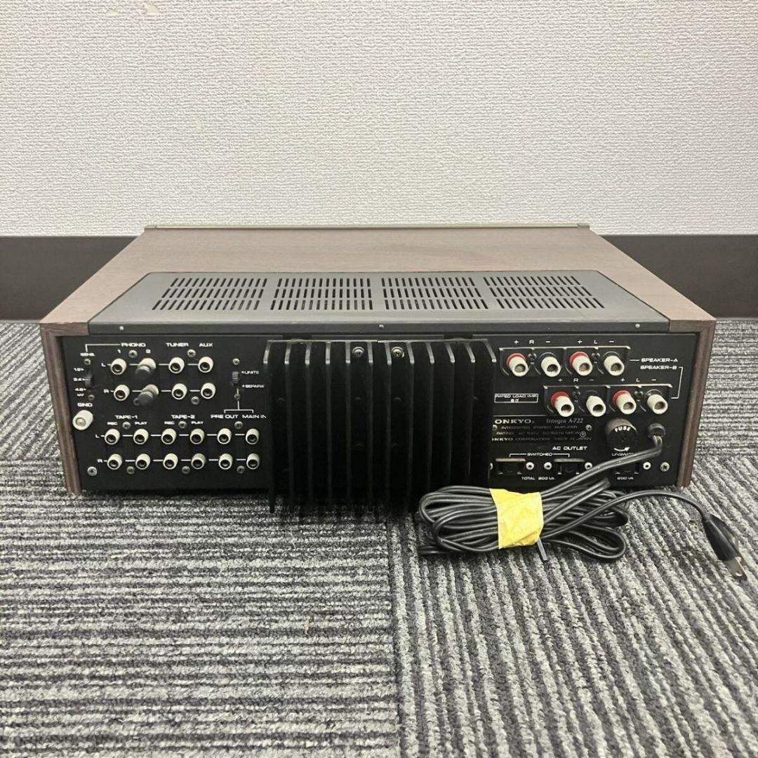 ONKYO Integra A-722 プリメインアンプ 通電確認済み