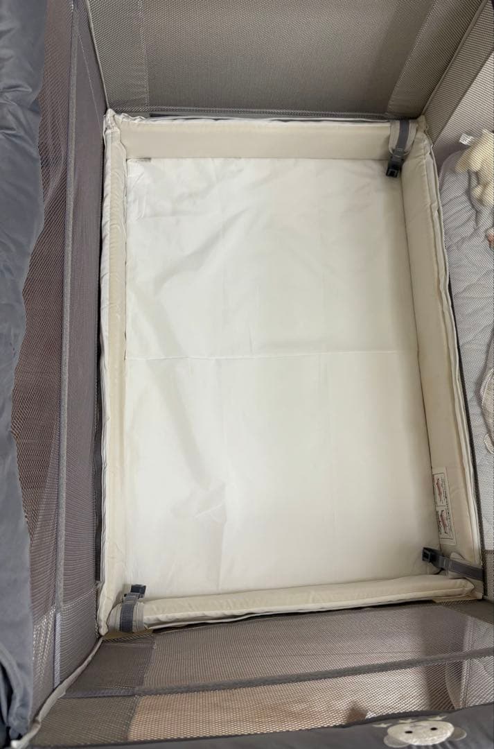 【Aprica】ベビーベッド ココネルエアー AB グレーベアー