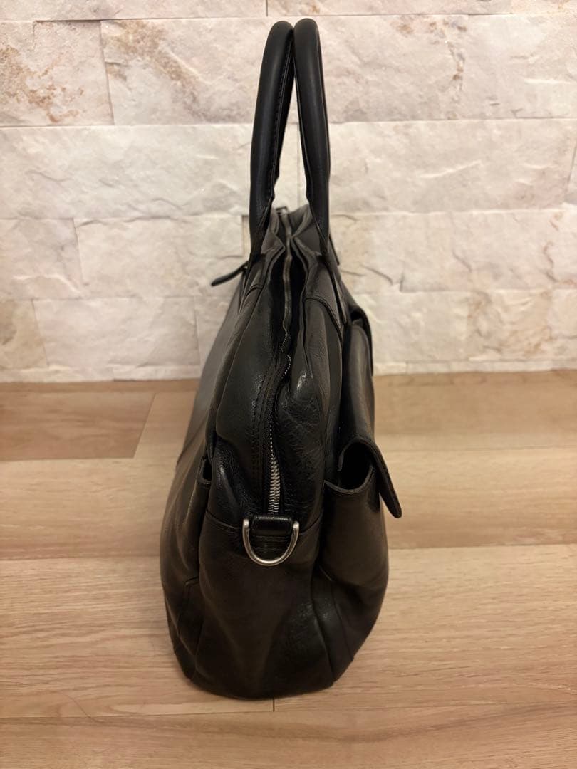 ［超美品］COCOMEISTER ブラックレザー ビジネスバッグ