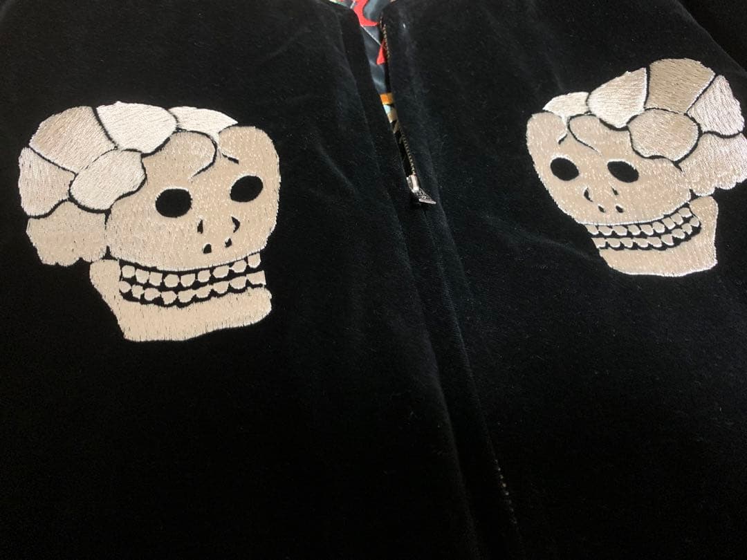 tailer toyo 髑髏蛇　別珍　スカジャン