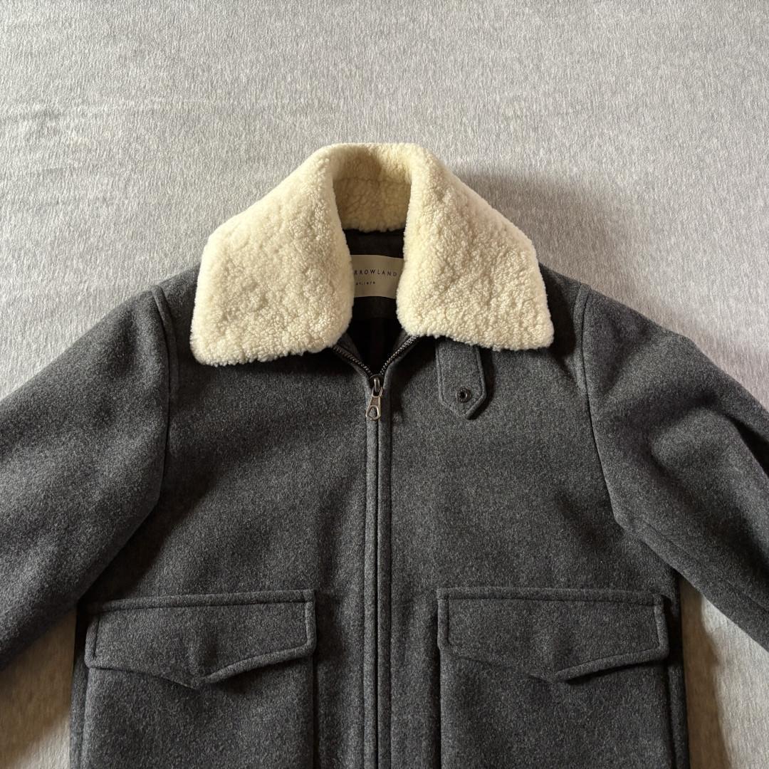 TOMORROWLAND ムートン襟 カシミヤ混フライトジャケット