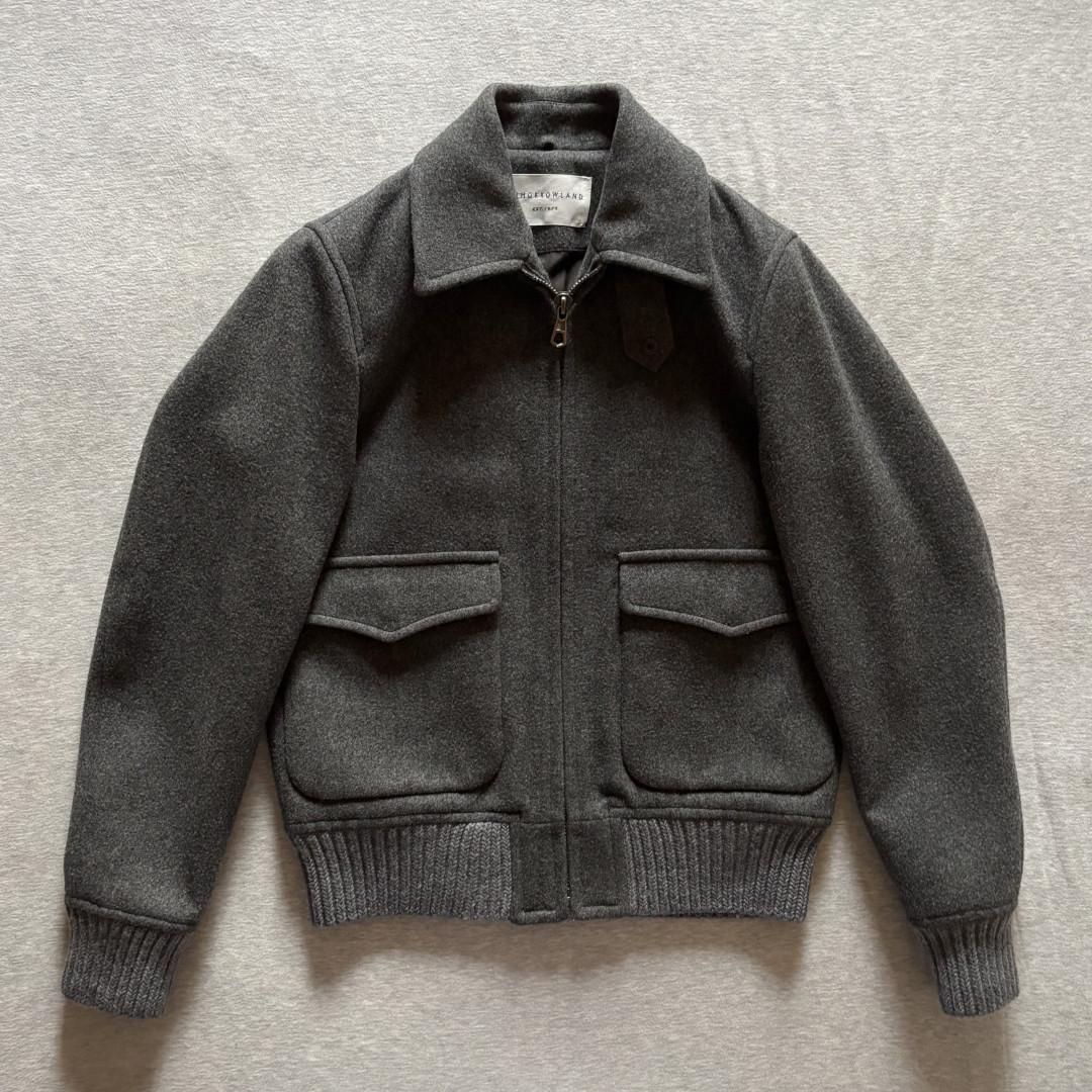 TOMORROWLAND ムートン襟 カシミヤ混フライトジャケット