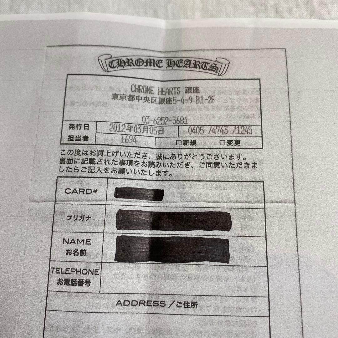 【クロムハーツ銀座店で購入♪】財布　WAVE クロムハーツ　長財布