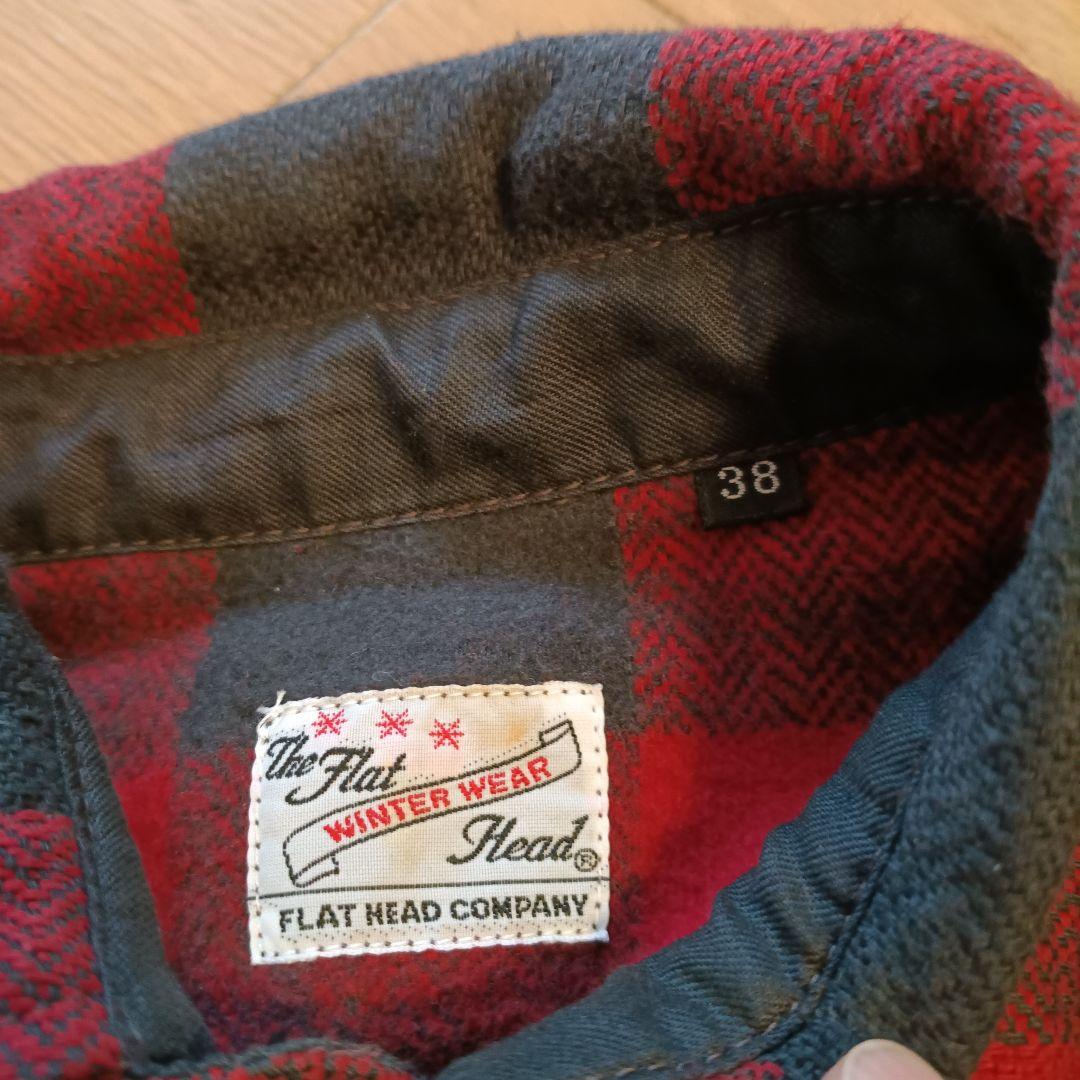 FLAT HEAD ネルシャツ 38 と SUGAR CANEネルシャツ S