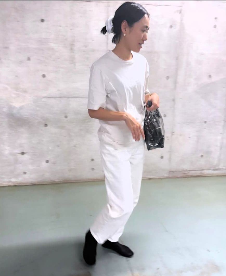 ハイウエストデニム　CD170　COLOR:WHITE - WH サイズ:23