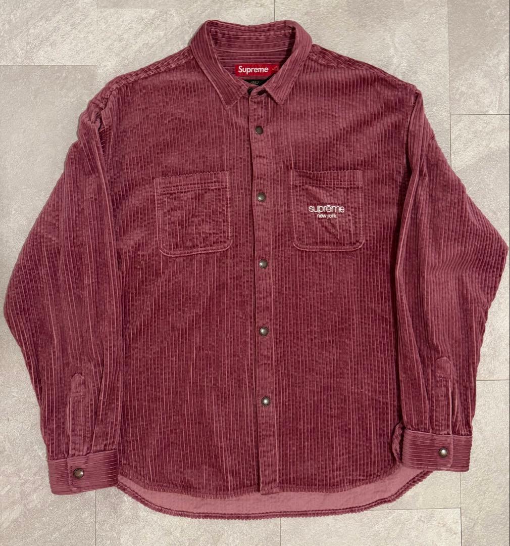 トップス Supreme Wide Wale Corduroy Snap Shirt