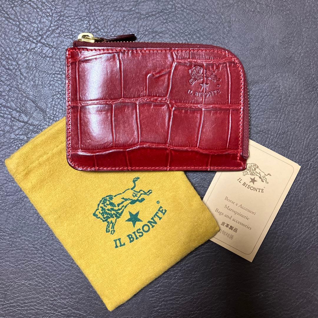 IL BISONTE レザー ケース レッド