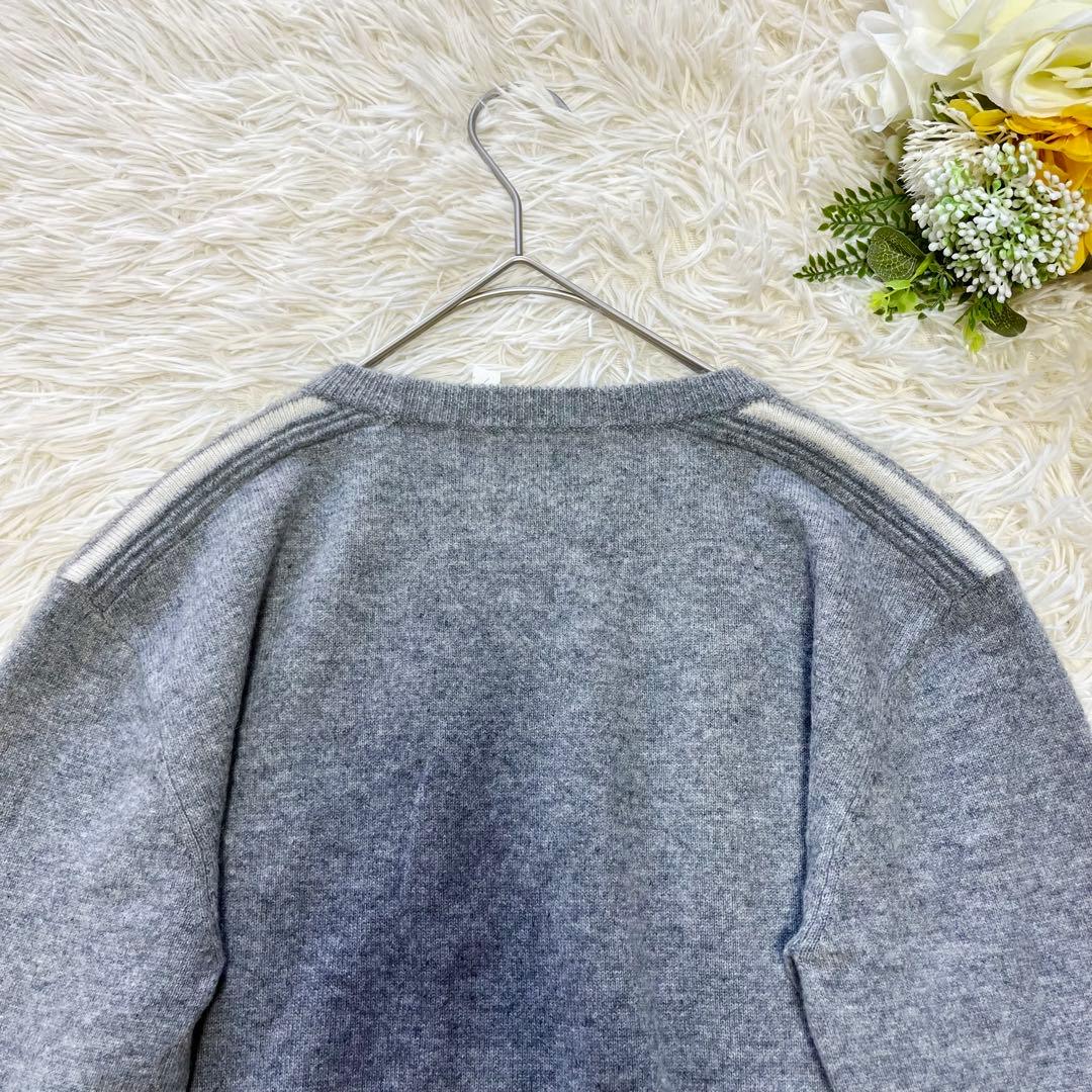 BORDERS at BALCONY ニット セーター カシミヤ 長袖 グレー