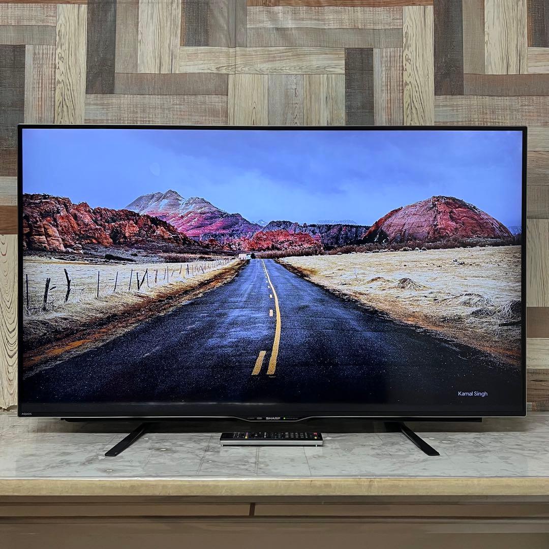 即日受渡❣️全国送料込シャープ50型4K液晶テレビ3チューナーユーチューブ視聴可