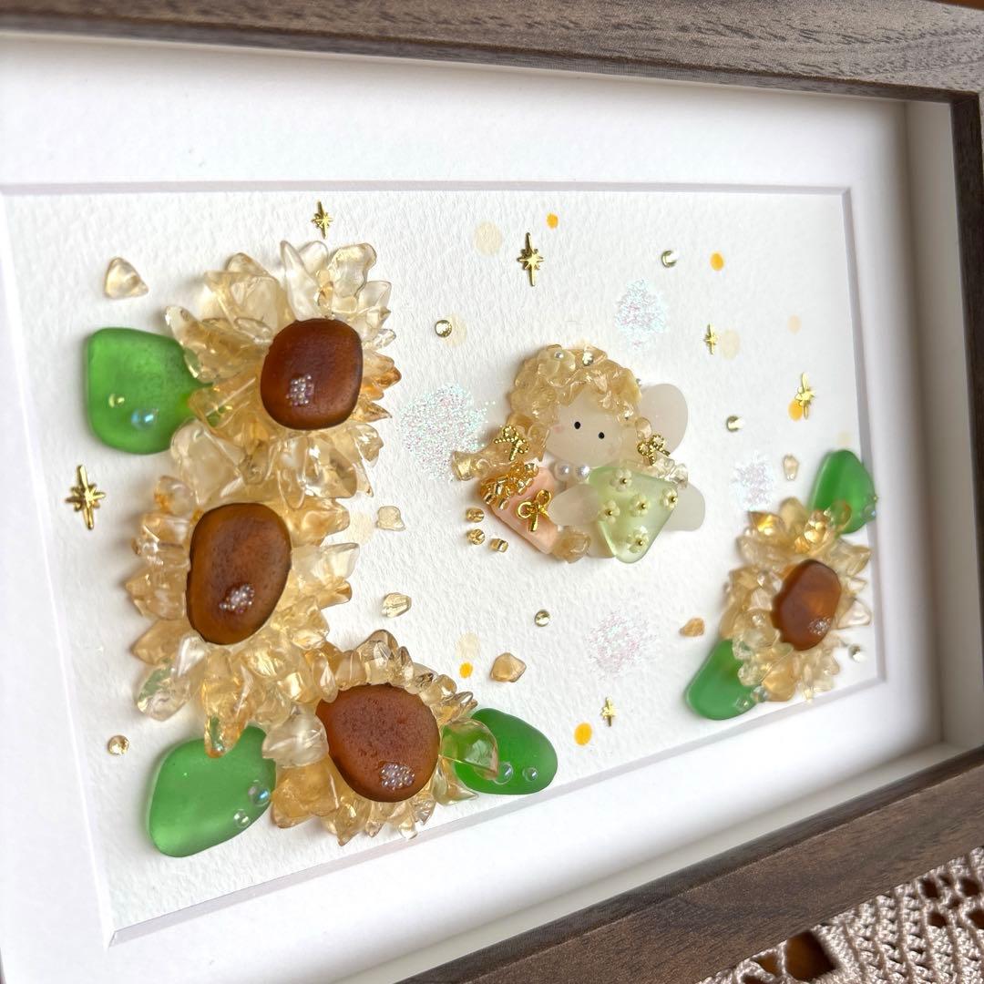 シーグラスアート❁雨の日のお散歩❁