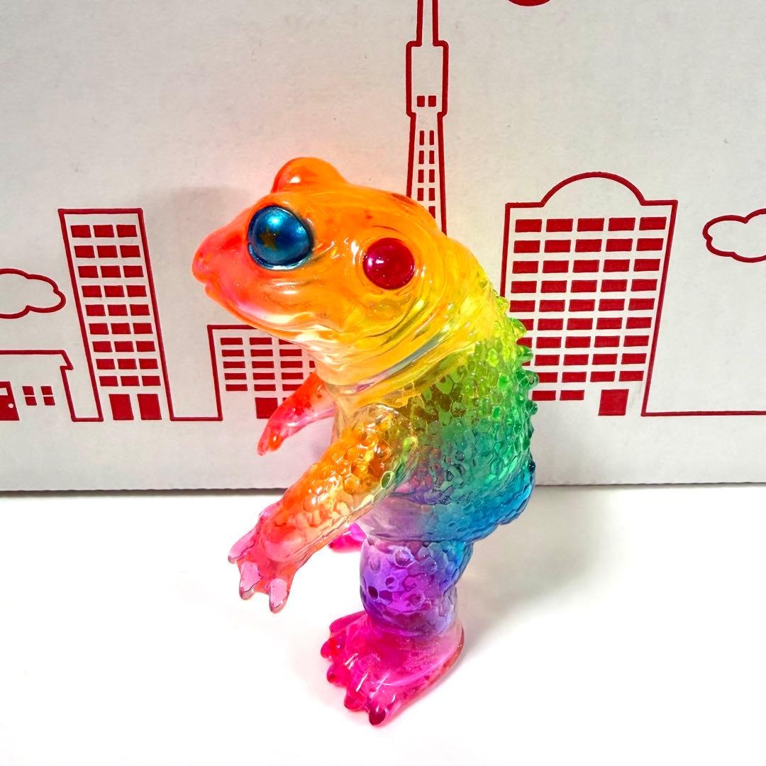 ソフビ ケロンガ クリア レインボー カスタム ペインターネット