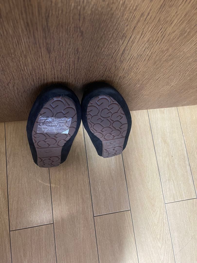 【専用】アグ　アンスレー　ムートン　モカシン　スエード　ブラック　23センチ