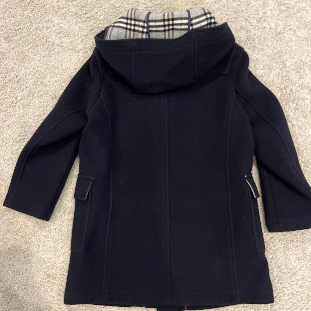 BURBERRY ネイビー フード付きダッフルコート 150A