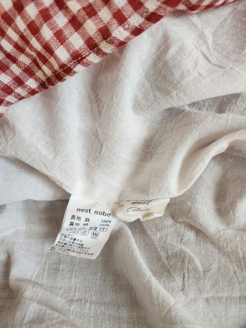 週末値下げ 日本製*ネストローブ チェックスカート*赤