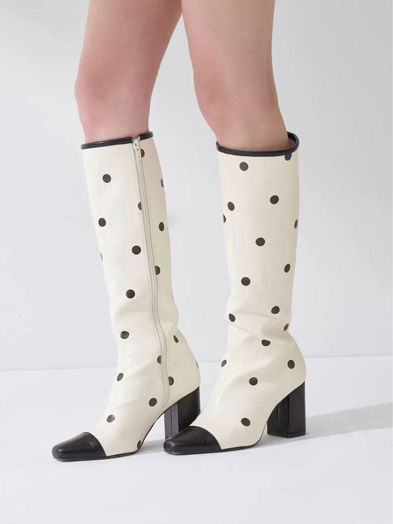 Darich バイカラードットロングブーツ ダーリッチ SS シューズ ブーツ