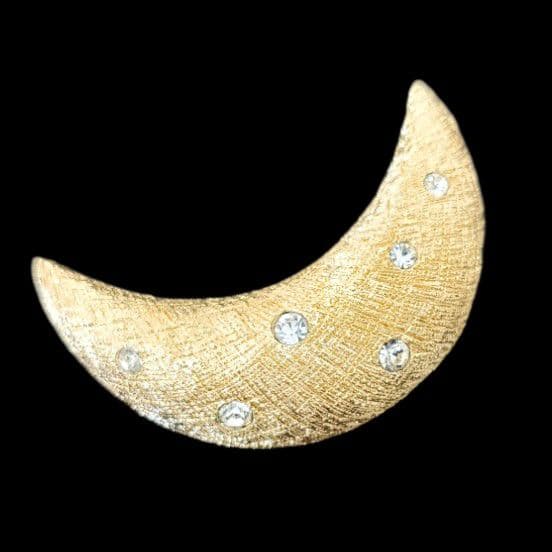 Christian Dior ブローチ ゴールド 月 三日月 ヴィンテージ