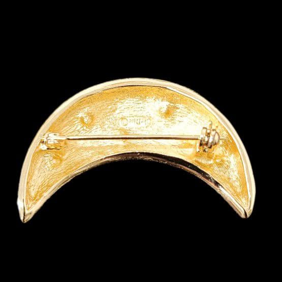 Christian Dior ブローチ ゴールド 月 三日月 ヴィンテージ