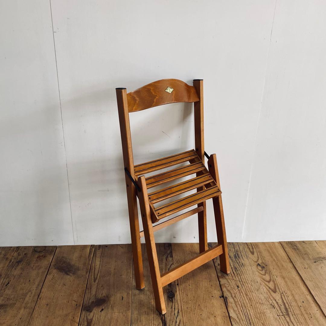DEL FABBRO イタリア製 フォールディング チェア 椅子 折り畳み