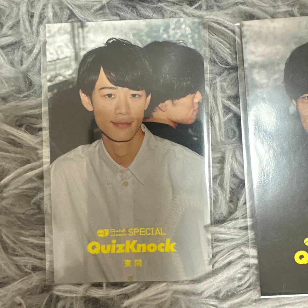 QuizKnock まねきねこ 缶バッジ　アクリルキーホルダー　東問　東言