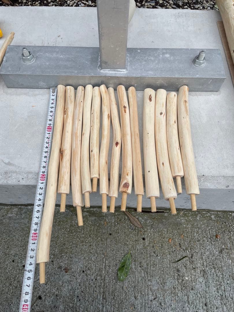 国産ヒノキ　鳥用止まり木　大型スタンド　約157センチ　中型インコ用