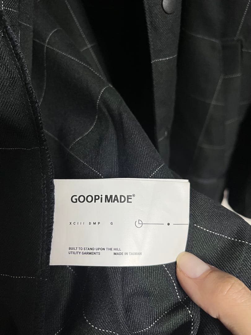 GOOPiMADE FD-G4 オーバーサイズ メッシュチェックシャツ サイズ1