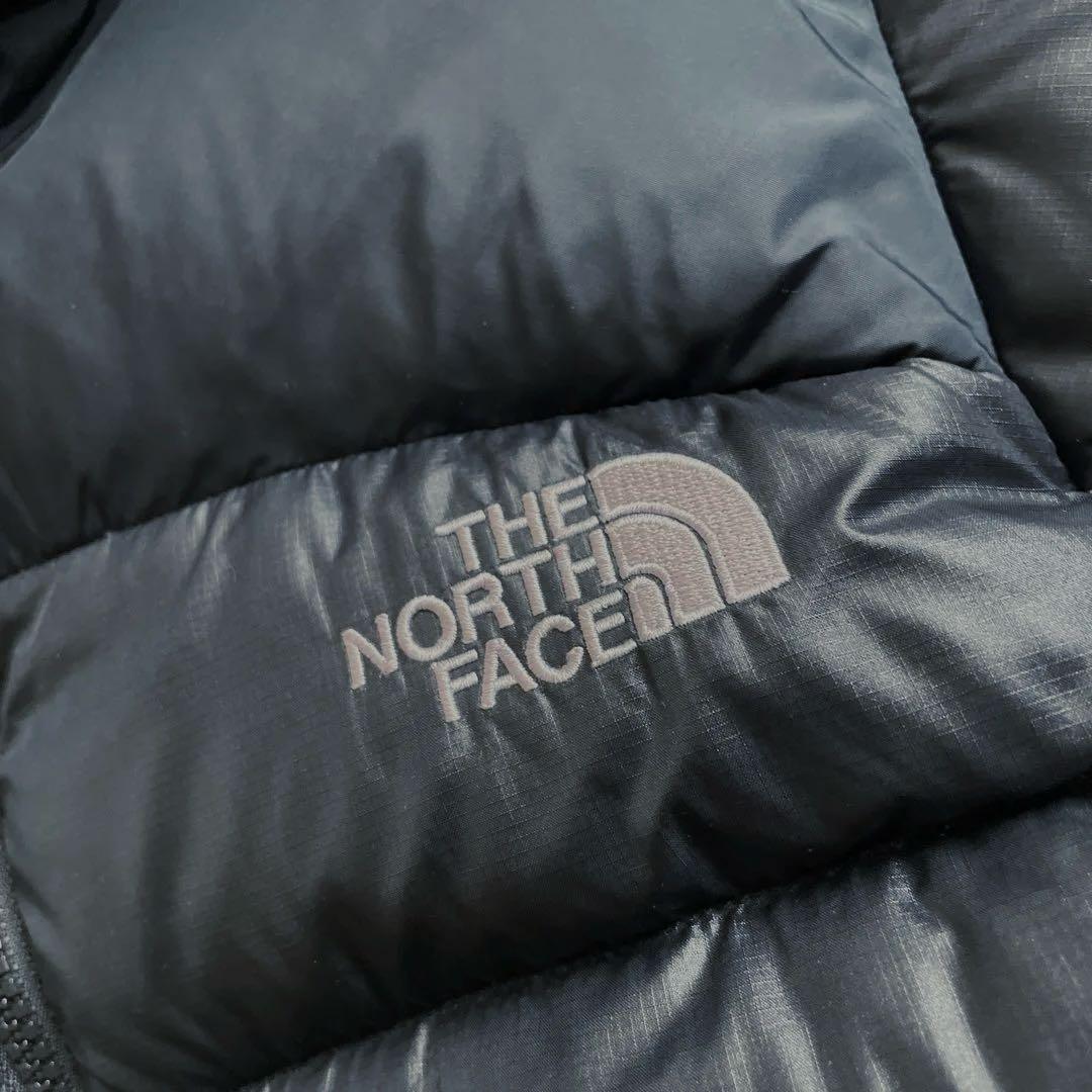 Lノースフェイスレディース700フィルブラック黒ヌプシ2ダウンジャケットパーカー