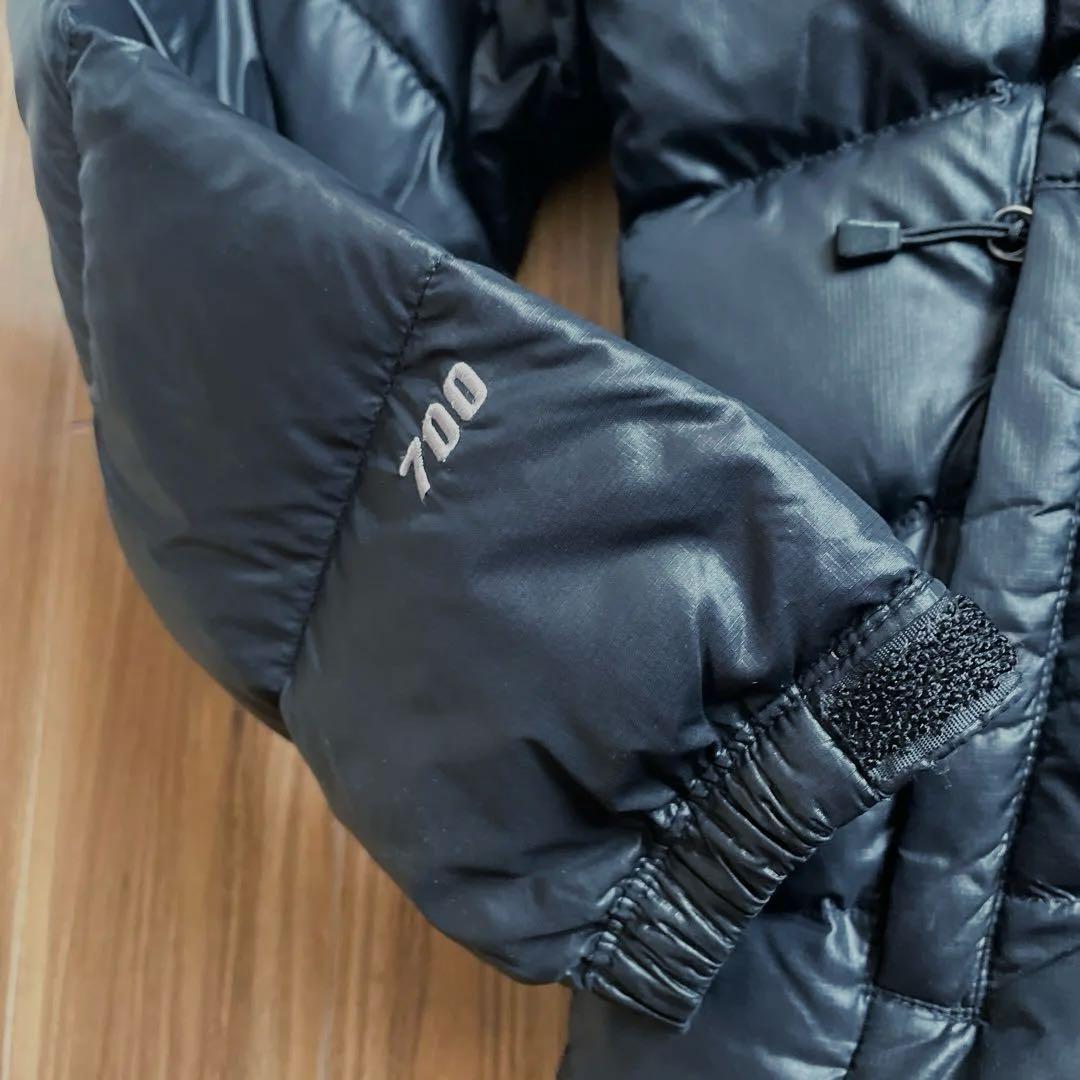 Lノースフェイスレディース700フィルブラック黒ヌプシ2ダウンジャケットパーカー