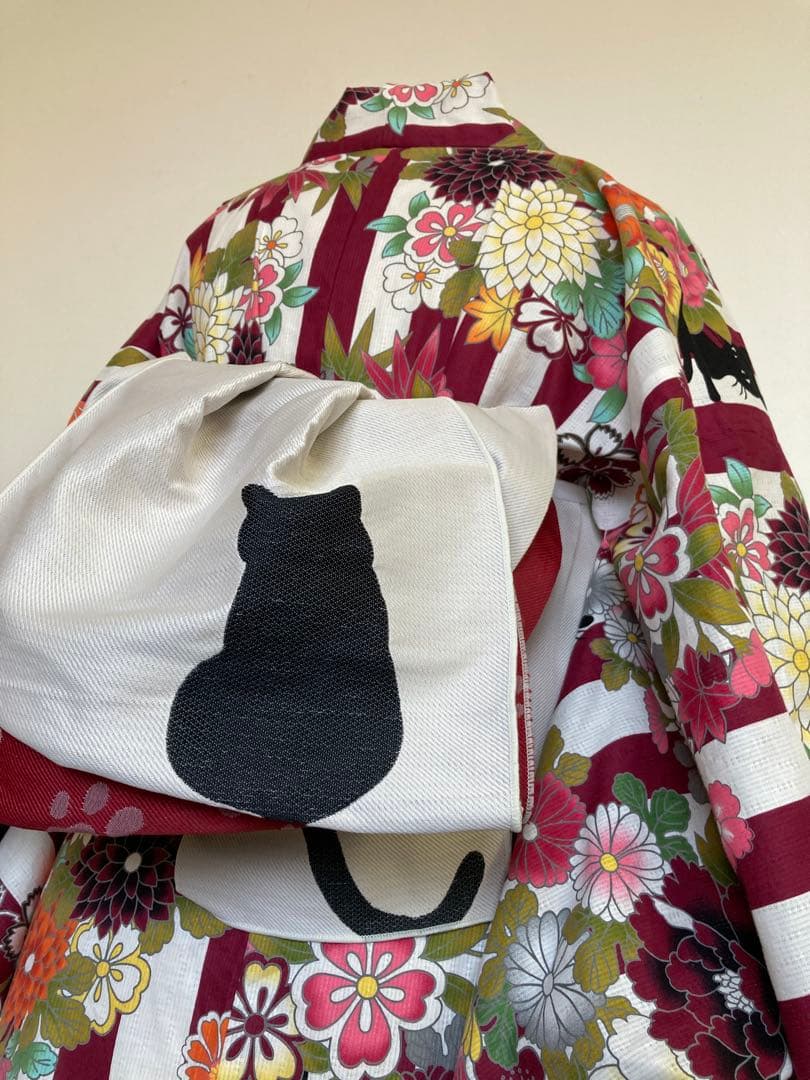 Nico antique黒猫レトロモダン浴衣