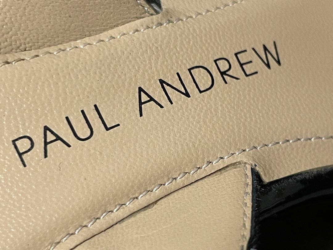 【可愛い】PAUL ANDREW 水玉　ネイビー　37