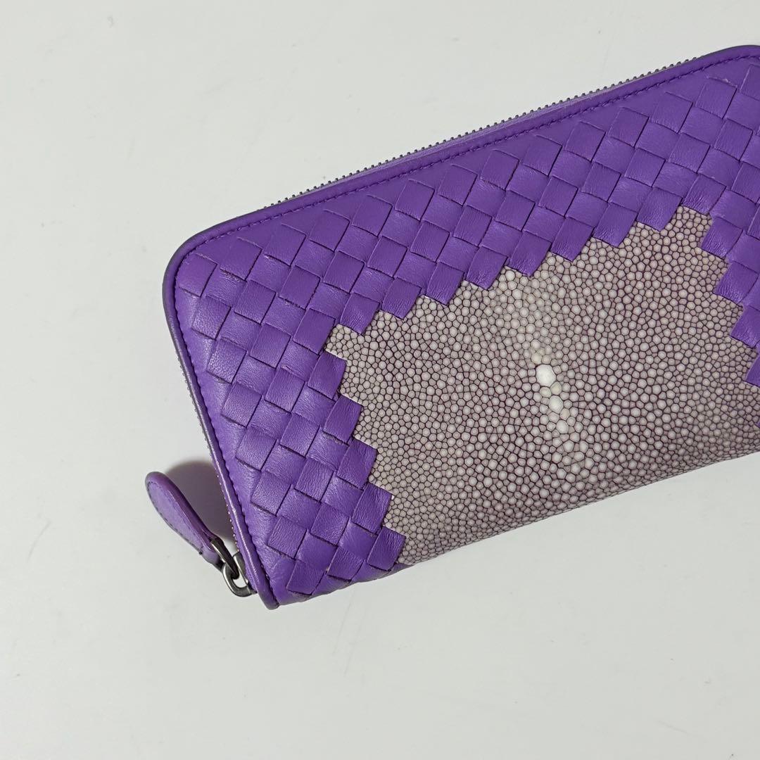 ⭐️新品未使用⭐️　ボッテガヴェネタ　イントレチャート　スティングレイ　長財布