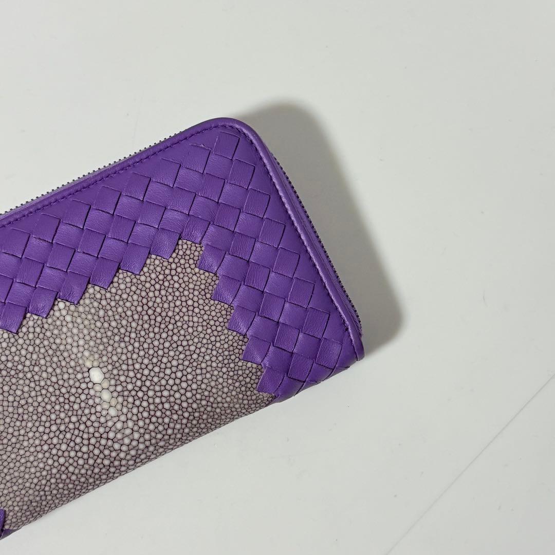 ⭐️新品未使用⭐️　ボッテガヴェネタ　イントレチャート　スティングレイ　長財布