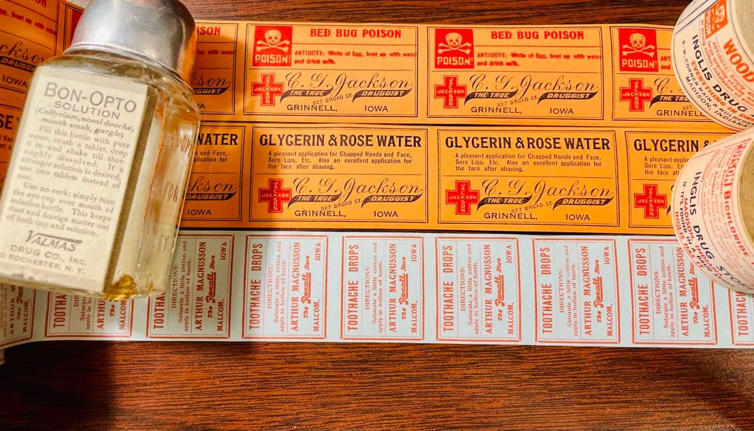 海外　ファーマシーラベル　45種　61枚✖️2