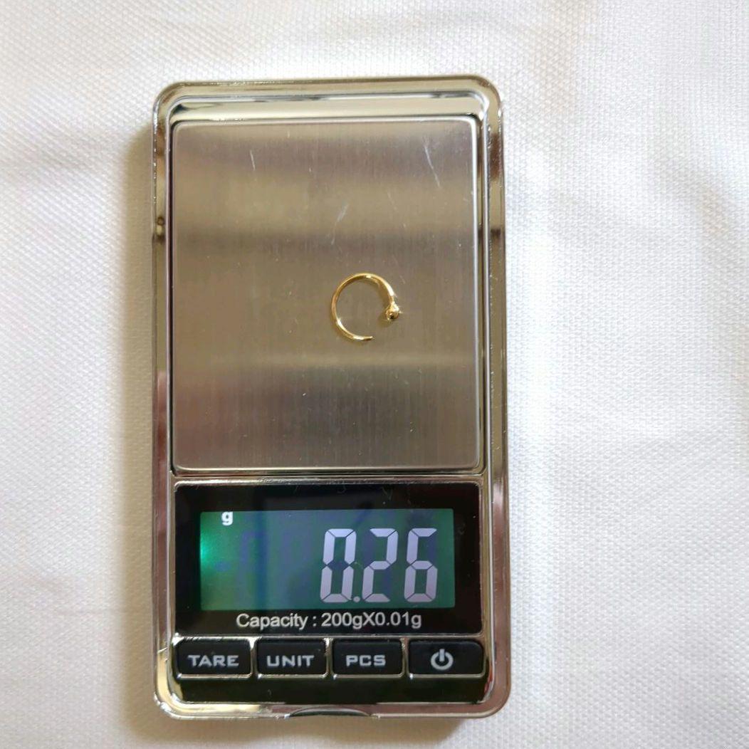 ARTIDA OUD　K10　スタッドミニフープ　シングルピアス　【片耳】