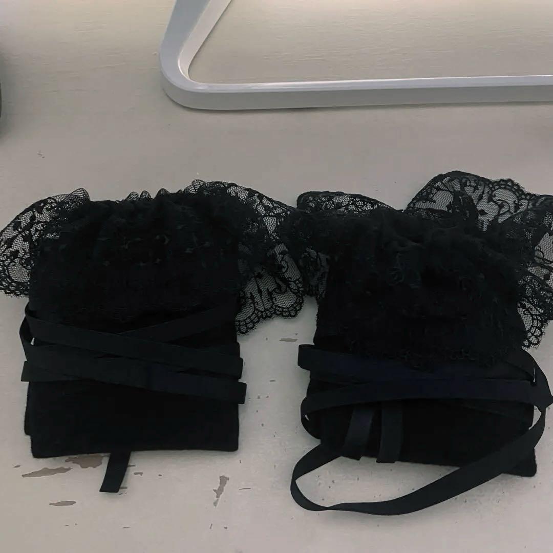 クロスアーチレースリボンオーバーニーソックス【Moi-meme-Moitie】