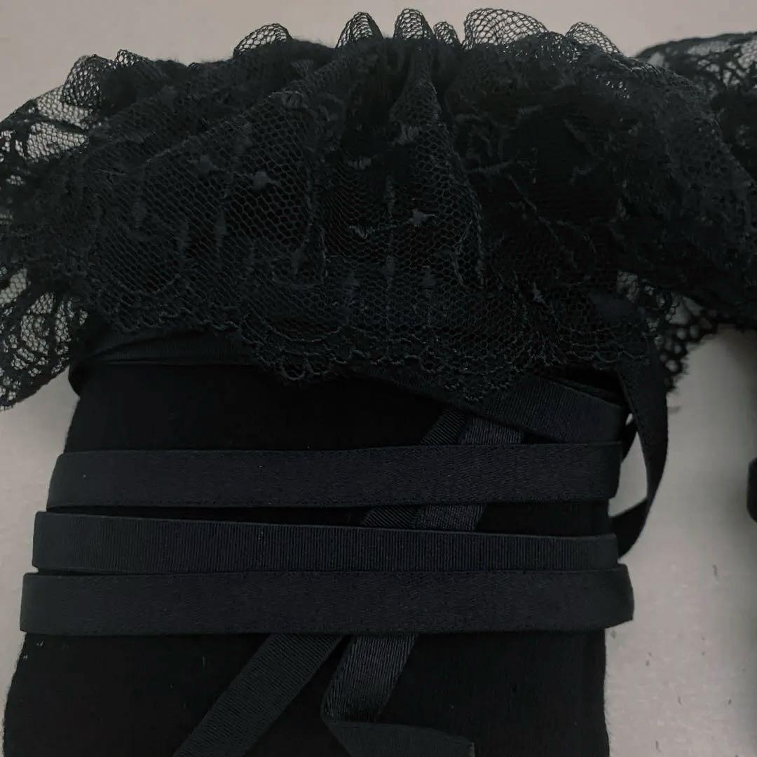 クロスアーチレースリボンオーバーニーソックス【Moi-meme-Moitie】