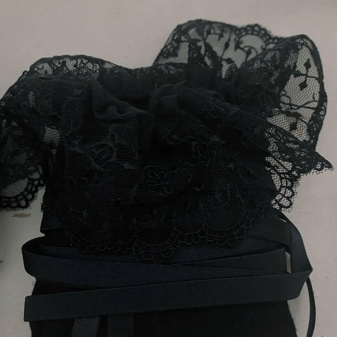 クロスアーチレースリボンオーバーニーソックス【Moi-meme-Moitie】